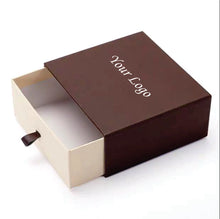 Load image into Gallery viewer, Custom Kraft Jewelry Gift Boxes – Pull-Out Design for Belt, Bracelet, Necklace | Logo & Brand Packaging (Min. 100PCS)