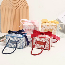 Load image into Gallery viewer, flower-ribbon-candy-boxes-with-handle