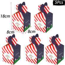 Load image into Gallery viewer, Merry Christmas Decorations Gift Boxes Santa Claus Xmas Tree Packing Bags New Year 2019 Christmas Candy Bags Navidad 2019 kerst