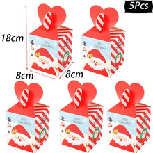 Load image into Gallery viewer, Merry Christmas Decorations Gift Boxes Santa Claus Xmas Tree Packing Bags New Year 2019 Christmas Candy Bags Navidad 2019 kerst