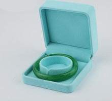 Load image into Gallery viewer, Velvet Jewelry Set Box Plush Box Fit For Necklace/ Ring/Bracelet /Earring- Gift Box Packing Bag-Light Blue/Teal