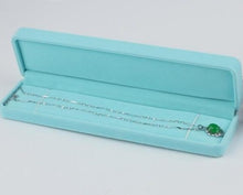 Load image into Gallery viewer, Velvet Jewelry Set Box Plush Box Fit For Necklace/ Ring/Bracelet /Earring- Gift Box Packing Bag-Light Blue/Teal