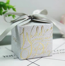 Load image into Gallery viewer, 20PCS Sparkling Candy Favor Boxes – Wedding, Birthday & Holiday Party Gift Boxes with Ribbon