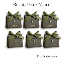 Load image into Gallery viewer, dark green favor box gift bag, wedding bags, birthday gift bags
