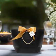 Load image into Gallery viewer, 20PCS Black Gift Bags Wedding Favors &amp; Party Gifts Ribbon Bag /Wedding Party Favors Bag/Holiday favor for guest/Ceremony Gift Box
