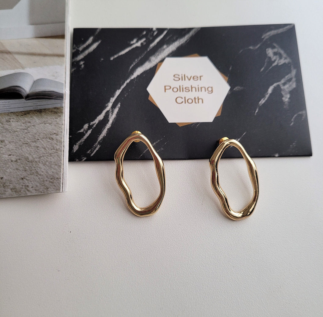 Earrings Geometric Gold/ Best Gift for HER/ YOU /Geometric Earrings / Best gift for mother's day