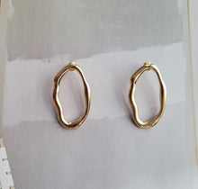 Load image into Gallery viewer, Earrings Geometric Gold/ Best Gift for HER/ YOU /Geometric Earrings / Best gift for mother&#39;s day
