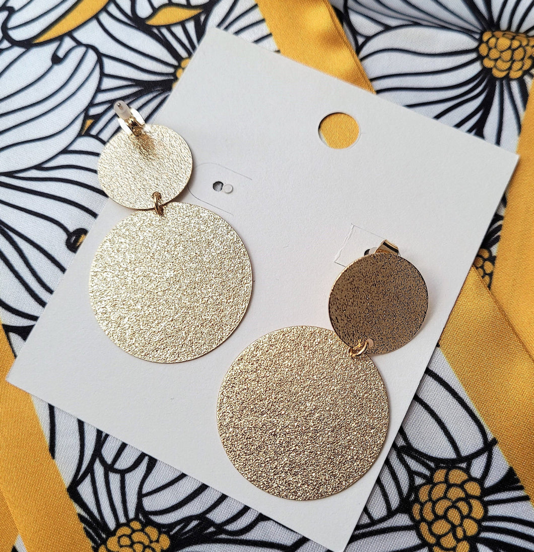 Round Shape Earrings / Fashion Jewelry/Circle Shape Gold Earrings/circle dangle earring/gift for Mother’s Day,Birthday Gift, Christmas Gift