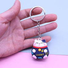 Load image into Gallery viewer, Lovely Lucky Cat Keychain/Lucky Adorable  Keychain/Wedding Favors Gift/Guest Favors Gift/Birthday Holiday Party Favors Gift/Christmas Gift
