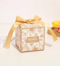 Load image into Gallery viewer, 25PCS Candy Boxes Party Favors Gift Box Wedding Birthday Favors &amp; Party Gifts Paper Box Ribbon Box/wedding halloween Holiday favor/best wrap
