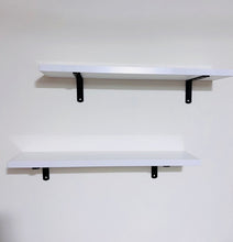 Load image into Gallery viewer, 2pc/Set Wall shelves /Gloss White Floating Wood Shelves/Laundry Room Shelves Display wall Shelves/Kitchen Wall Shelves/Photo Display Shelves
