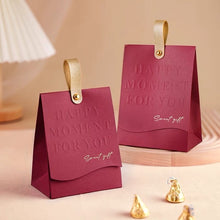 Load image into Gallery viewer, 10PCS Elegant Candy Bag Wedding Favors &amp; Party w Leather Handle Gift Paper Bag/Box /favor for guest/Thank You Gift Packing Box Bag candy Box
