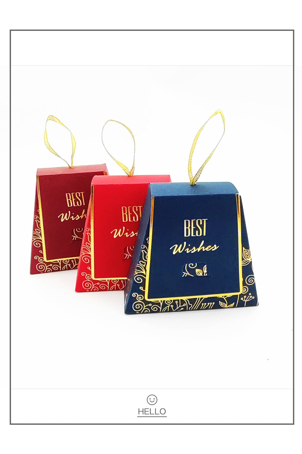 25 PCS Navy Blue Wedding Favors Candy Packing Boxes/ Flower Gift Box-Modern and Stylish Wedding Favor, Birthday Favor Box, Baby Shower Favor