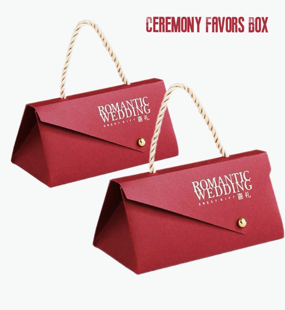 Ceremony Box Wedding Favors Box Gift Paper Bag/Box /favor for guest/Thank You Gift Packing Box Chinese Traditional Favor Box