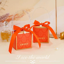 Load image into Gallery viewer, 20Pcs  Luxury Vintage Style design Wedding Favors Candy Boxes /Party Gift Paper Box Ribbon Box/wedding favor for guest/Party Favors Gift Box
