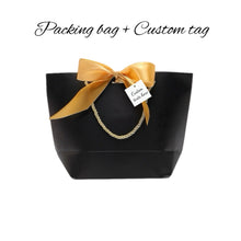 Load image into Gallery viewer, 20PCS Black Gift Bags Wedding Favors &amp; Party Gifts Ribbon Bag /Wedding Party Favors Bag/Holiday favor for guest/Ceremony Gift Box
