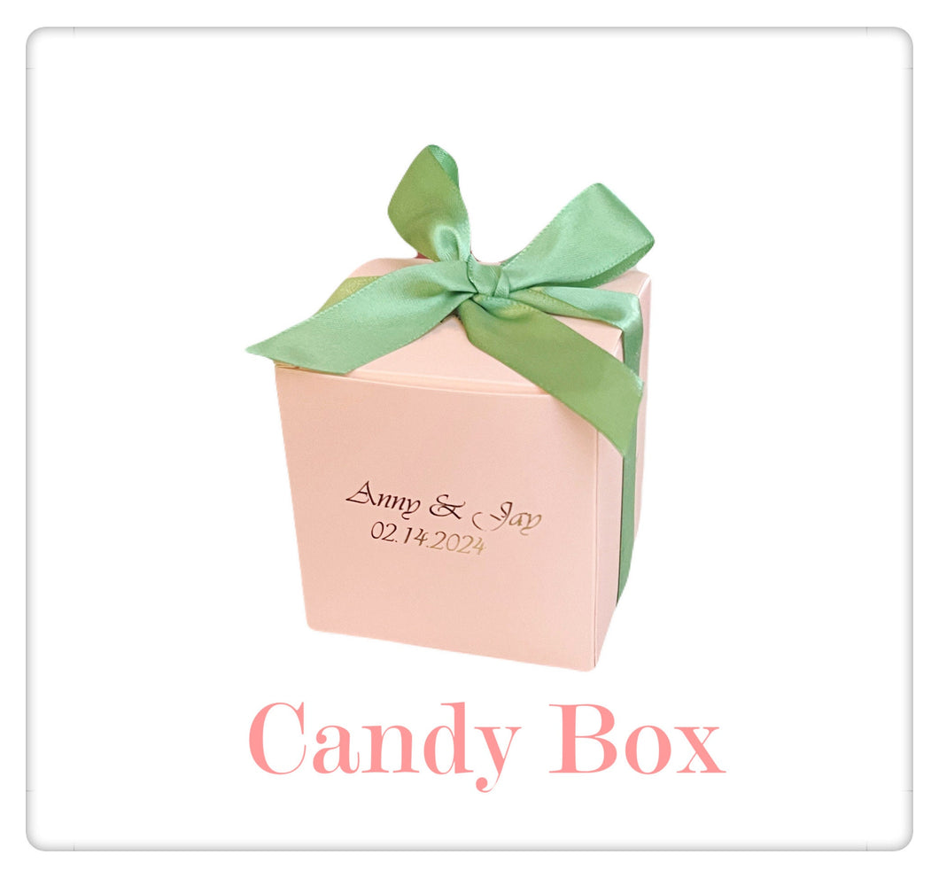 Personalized Wedding Favor Box Candy Box Thank You Gift Box/Birthday/Baby Shower Party Favor Box/ Baptism Favor Chocolate Cookie Favor Box