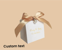 Load image into Gallery viewer, 20PCS Simply Elegant Candy Bag Wedding Favors Gift Packing Box Bag,Birthday Favors Bag for guest/ Pearl Welcome Favor Box,Custom Favor Box
