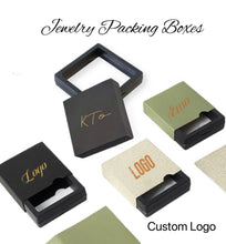 Load image into Gallery viewer, 50pcs Custom Jewelry Packing Box For Gift Jewelry Necklace/Earrings/Bracelet Bulk Wholesale Jewelry Packaging Box/Custom LOGO
