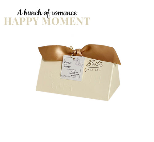 ivory Paper Boxes wedding favor box 