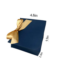 Load image into Gallery viewer, 20PCS Custom Blue Gift Bags with Ribbon – Personalized Foil Logo Favor Bags for Weddings, Parties, Jewelry &amp; Holiday Gifts
