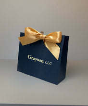 Load image into Gallery viewer, 20PCS Custom Blue Gift Bags with Ribbon – Personalized Foil Logo Favor Bags for Weddings, Parties, Jewelry &amp; Holiday Gifts
