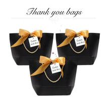 Load image into Gallery viewer, thank you bags, wedding favor bags, black gift bags
