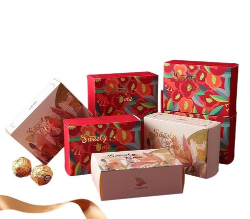 flower pattern sweet favor box 