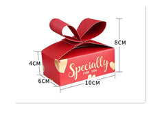 Load image into Gallery viewer, 25PCS Candy Boxes Holiday Party Favors Gift Box Wedding Favors &amp; Party Gifts Paper Box Ribbon Box/wedding favor for guest candy/Birthday/
