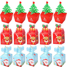 Load image into Gallery viewer, Merry Christmas Decorations Gift Boxes Santa Claus Xmas Tree Packing Bags New Year 2019 Christmas Candy Bags Navidad 2019 kerst
