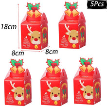 Load image into Gallery viewer, Merry Christmas Decorations Gift Boxes Santa Claus Xmas Tree Packing Bags New Year 2019 Christmas Candy Bags Navidad 2019 kerst
