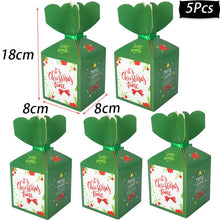 Load image into Gallery viewer, Merry Christmas Decorations Gift Boxes Santa Claus Xmas Tree Packing Bags New Year 2019 Christmas Candy Bags Navidad 2019 kerst
