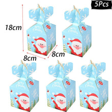 Load image into Gallery viewer, Merry Christmas Decorations Gift Boxes Santa Claus Xmas Tree Packing Bags New Year 2019 Christmas Candy Bags Navidad 2019 kerst
