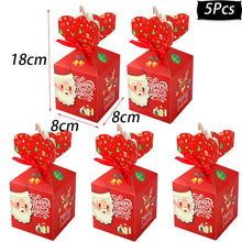 Load image into Gallery viewer, Merry Christmas Decorations Gift Boxes Santa Claus Xmas Tree Packing Bags New Year 2019 Christmas Candy Bags Navidad 2019 kerst
