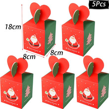 Load image into Gallery viewer, Merry Christmas Decorations Gift Boxes Santa Claus Xmas Tree Packing Bags New Year 2019 Christmas Candy Bags Navidad 2019 kerst
