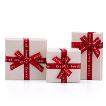 Load image into Gallery viewer, Jewelry Boxes/ Paper Packing Box w Ribbon Bowknot For Jewelry Packing/Display/Gift /Necklace/ Earring Box- 1 Piece
