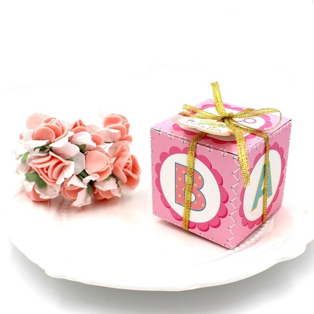 I Love You Baby Candy Box Paper Gift Boxes Boy Girl Event & Party Supplies Packaging Chocolate Boxes Baby Shower Favors